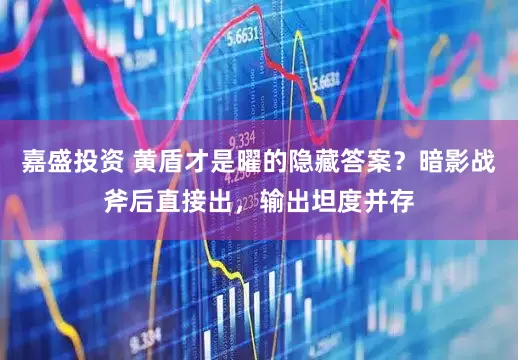 嘉盛投资 黄盾才是曜的隐藏答案？暗影战斧后直接出，输出坦度并存